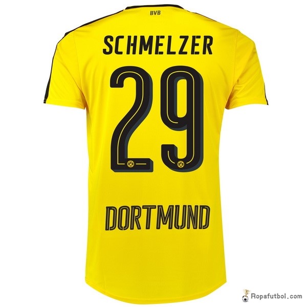 Camiseta Borussia Dortmund Replica Primera Ropa Schmelzer 2016/17 Amarillo